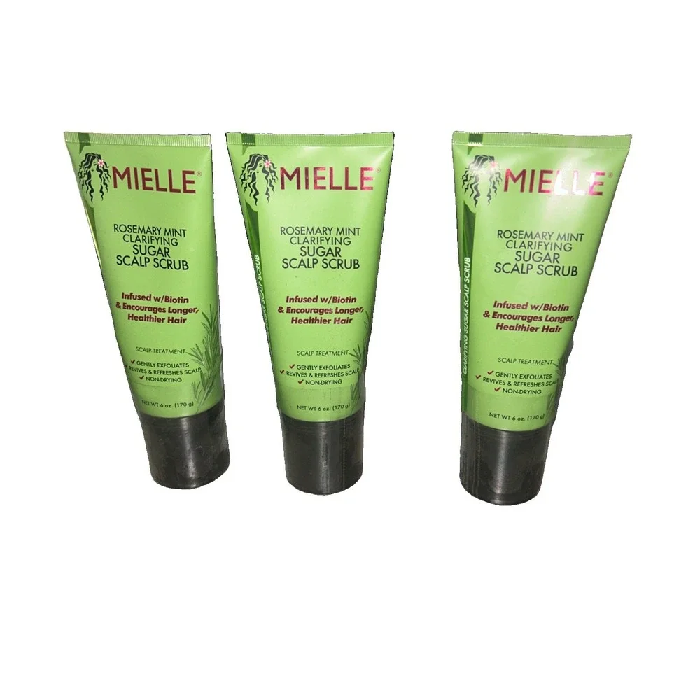 3 pack Mielle Rosemary Mint Clarifying Sugar Scalp Scrub - 6 oz
